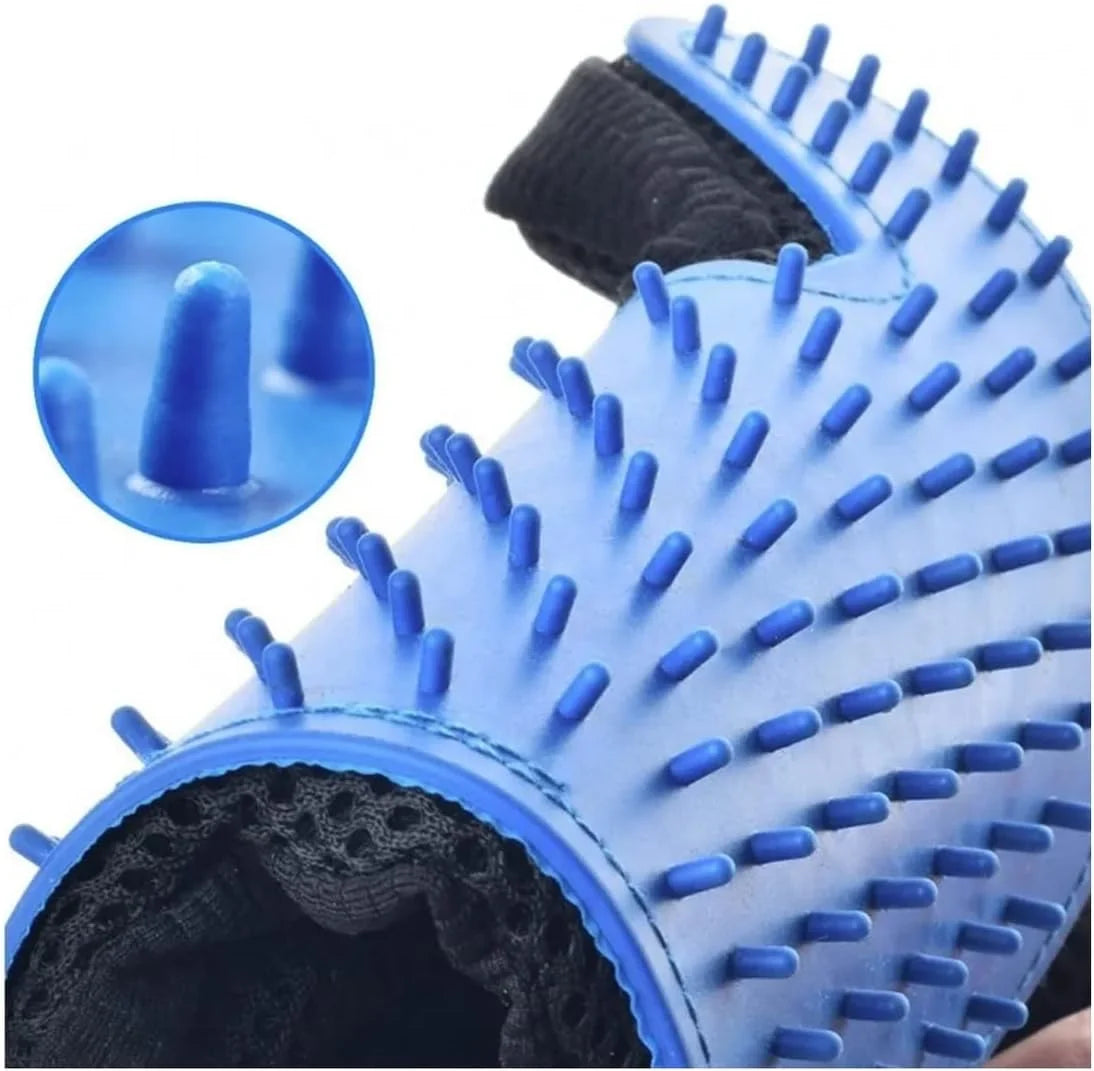 Luva Pet 2 em 1 que Remove Pelos e Relaxa