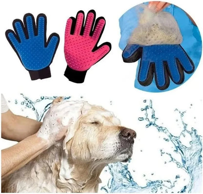 Luva Pet 2 em 1 que Remove Pelos e Relaxa