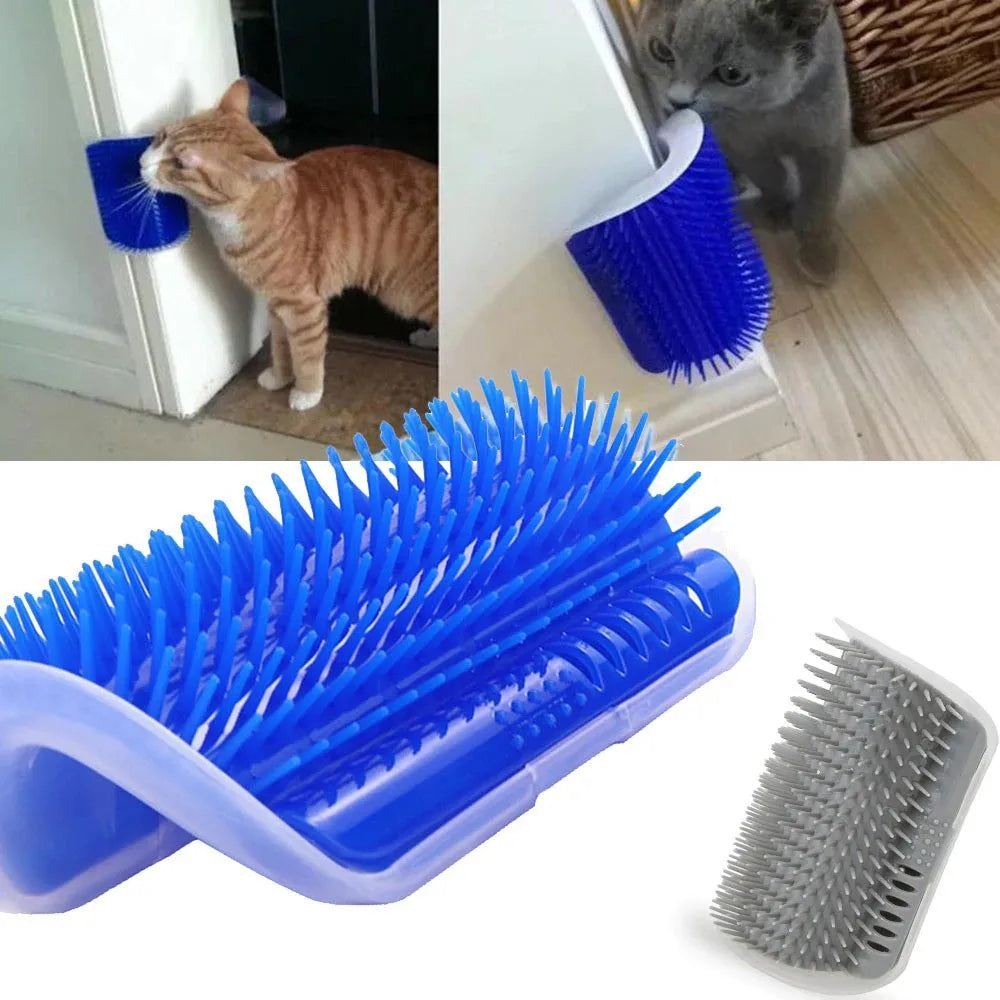 Escova de Parede com Catnip que Remove Pelos e Relaxa