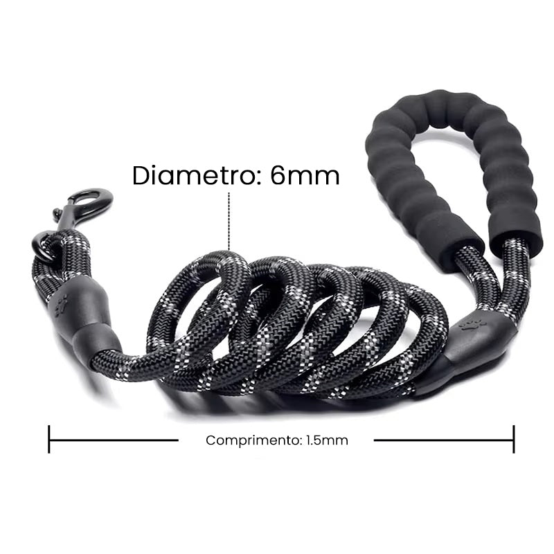 Guia Premium Resistente para Cães de Pequeno a Grande Porte