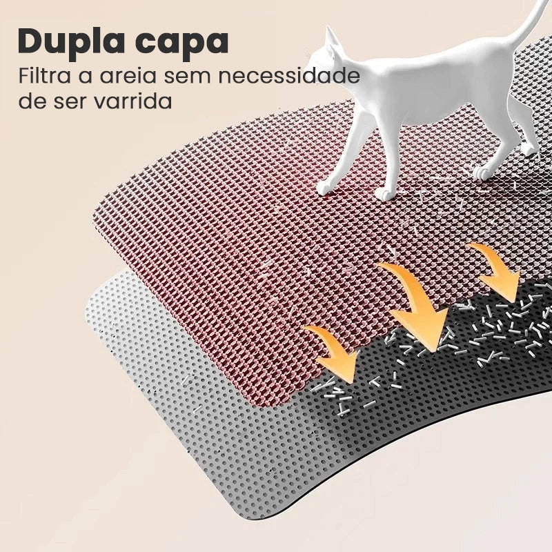 Tapete Impermeável Dupla Camada que Retém Toda a Areia