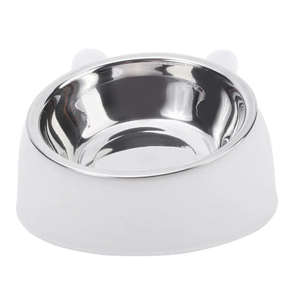 Comedouro Ergonômico em Aço Inox para Alimentação Saudável