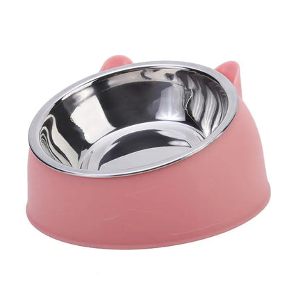 Comedouro Ergonômico em Aço Inox para Alimentação Saudável