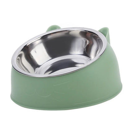 Comedouro Ergonômico em Aço Inox para Alimentação Saudável