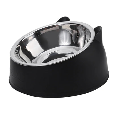 Comedouro Ergonômico em Aço Inox para Alimentação Saudável