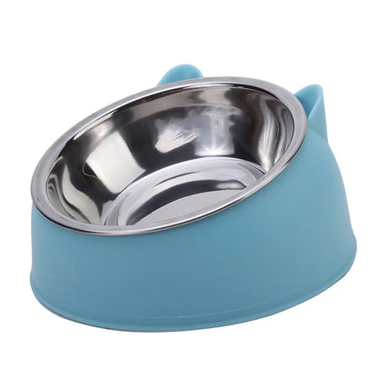 Comedouro Ergonômico em Aço Inox para Alimentação Saudável